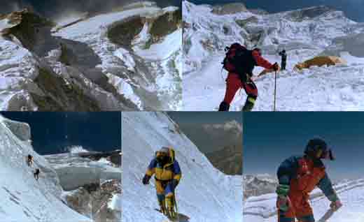 
Annapurna North Face, Camp 1, Climbing Ice To Camp 2, Juanito Oiarzbal With Dhaulagiri, Juan Vallejo On Annapurna Summit April 29, 1999 - Ascension Al Annapurna Al Filo De Lo Imposible DVD - 
